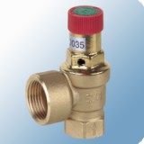 Honeywell membrános biztonsági szelep fűtési és solár rendszerekhez 2,5 bar 100 kW 3/4" bm PRE2