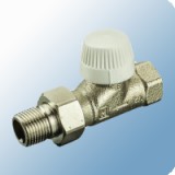 Honeywell termosztatikus radiátorszelep, egyenes kivitelű, UBG típusú, 1/2", (kvs=1,85)