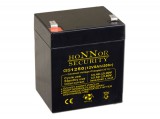Honnor Security AGM akkumulátor, 12 V, 5 Ah, zárt, gondozásmentes