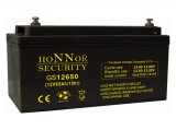 Honnor Security AGM akkumulátor, 12 V, 65 Ah, zárt, gondozásmentes