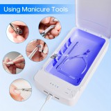 Hordozható köröm-sterilizátor kék fény USB-vel – tökéletes otthoni manikűrhöz és szalon kellékekhez!