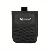 Hordozható kutyakiképző táska csemege és jutalomfalat rekesszel #Fekete