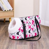 Hordozható macskahordozó táska cipzárral