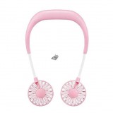 Hordozható Mini Nyakba Akasztható Ventilátor Fehér Színben