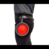 Hordozható, összecsukható kisállat tál utazáshoz, piros