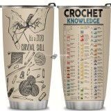 Horgolás mintájú Rozsdamentes Acél termosz bögre fedéllel