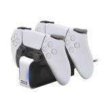 Hori Dual Charger, PlayStation®5, DualSense™, Fekete-Fehér, Kontroller töltőállomás