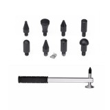 Horpadásjavító kalapács, 9 cserélhető fejjel, precíziós karosszéria javításhoz