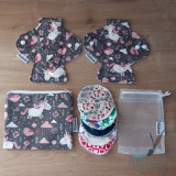 Horváthné Pális Rita e.v. 9422 Harka, Alpesi utca 34 B hello@ritakreativ.hu Tisztasági mosható betét csomag mezei unikornis - 4db-os