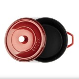 Hósse zománcozott öntöttvas edény 24cm, 3,1L, bordó (HOS-KIEG-035)