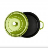 Hósse zománcozott öntöttvas edény 24cm, 3,1L, zöld (HOS-KIEG-036)