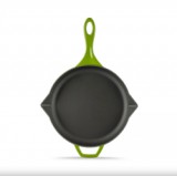 Hósse zománcozott öntöttvas kerek sütőserpenyő 28cm, zöld (HOS-KIEG-014)