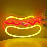 Hot Dog Fali LED neon éjszakai lámpa