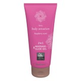 HOT Shiatsu 2in1 Rashberry scent - masszázs síkosító - málna (200ml)
