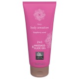 HOT Shiatsu 2in1 Rashberry scent - masszázs síkosító - málna (200ml)