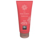 HOT Shiatsu 2in1 Strawberry scent - masszázs síkosító - eper (200ml)