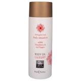 HOT Shiatsu Luxury - ehető masszázsolaj - eper-vörösbors (75ml)