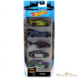 Hot Wheels - Batman - 5 db-os autó készlet (FYL09)