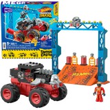 Hot Wheels Monster Truck kaszkadőr szett – 151 elemes, autóval és rámpával ZA5996