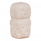 House Nordic Asztali dekoráció, cement, bézs, 5,5x5,5x10 cm