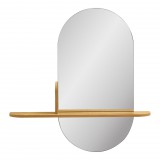 House Nordic Barco tükör polccal tölgyfa hatású, 92x15x94,5 cm