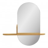 House Nordic Barco tükör polccal tölgyfa hatású, 92x15x94,5 cm