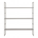 House Nordic Beja polcok, acél, hűvös szürke, 3 polcos 48x17x55 cm