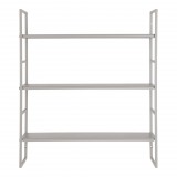 House Nordic Beja polcok, acél, hűvös szürke, 3 polcos 48x17x55 cm