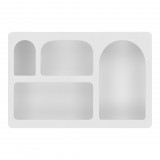 House Nordic Bryne fali polc, festett fa, fehér 40x13x60 cm