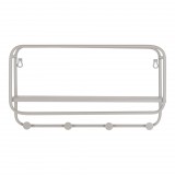 House Nordic Feira kalaptartó fogas, acél, szürke 45x15x25 cm