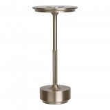 House Nordic Lyneham vezeték nélküli LED asztali lámpa, ezüst, akkumulátoros