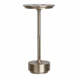 House Nordic Lyneham vezeték nélküli LED asztali lámpa, ezüst, akkumulátoros