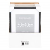 House Nordic Marbella képkeret szett, 7 db fekete és 8 db natúr 30X40 cm