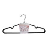 House Nordic Massa fém vállfa, fekete, 10 db-os szett