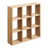 House Nordic Moha fali polc, fenyőfa, natúr, 46x10x46 cm