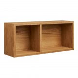 House Nordic Oshawa fali polc tölgyfa furnér, natúr, 71x20x30 cm