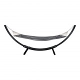 House Nordic Tripoli függőágy fa állványon fekete-szürke-fehér