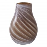 House Nordic Váza, üveg, barna ø16x23 cm