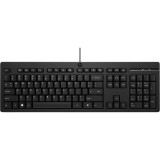 HP 125 G2 USB Wired Keyboard billentyűzet Irodai Fekete (AY2Y7AA#ABD)