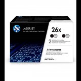HP 26X 2 darabos nagy kapacitású LaserJet tonerkazetta fekete (CF226XD) (CF226XD)