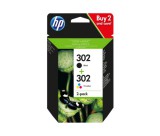 HP 302 2 darabos fekete/háromszínű