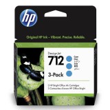 HP 3ED77A (712) Cyan tintapatroncsomag (3pack)