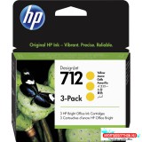 HP 3ED79A Patron 3Pack Yellow 29ml No.712 (Eredeti)