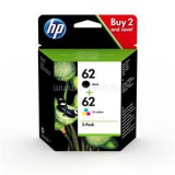 HP 62 2 darabos fekete/háromszínű tintapatronok (N9J71AE)