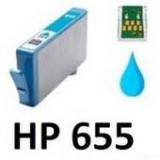 HP 655 XL C  CZ110AE utángyártott cyán tintapatron nagykapacitású)
