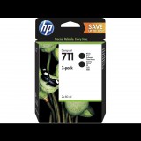 HP 711 80-ml DesignJet tintapatron fekete duo pack (P2V31A) (P2V31A) - Nyomtató Patron