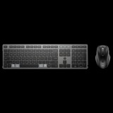 HP 720 vezeték nélküli billentyűzet és egér (HU, többeszközös, Bluetooth, 2,4 GHz, Type-C töltés, éjfekete)