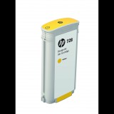 HP 728 130 ml-es DesignJet tintapatron sárga (F9J65A) (F9J65A) - Nyomtató Patron