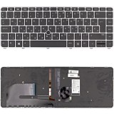 HP 901042-211 gyári új magyar ezüst-fekete háttérvilágításos laptop billentyűzet
