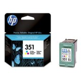 HP CB337EE Tintapatron DeskJet D4260, OfficeJet J5780 nyomtatókhoz, HP 351 színes, 3,5ml HP351 HP-351